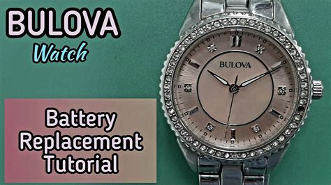 how to replace a bulova watch battery