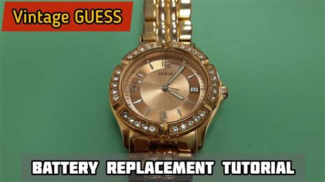 how to replace a guess watch battery