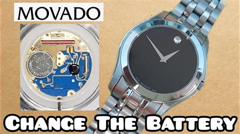 how to replace a movado watch battery