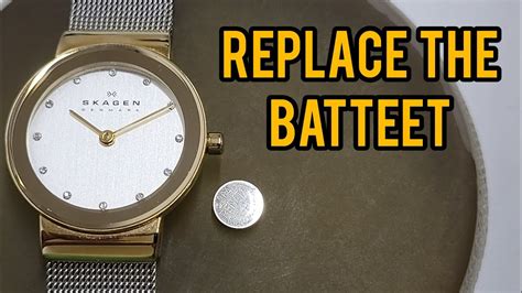 how to replace battery in skagen watch