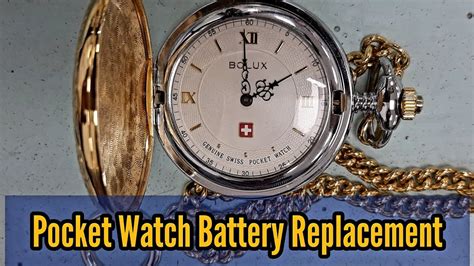 how to replace pocket watch battery