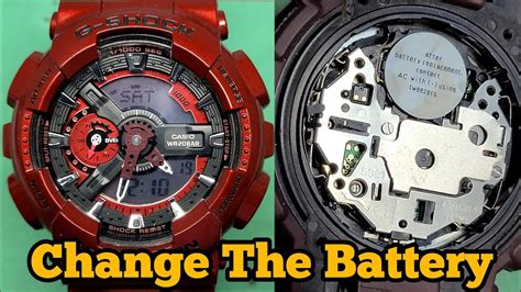 how to replace the battery in a casio g-shock watch