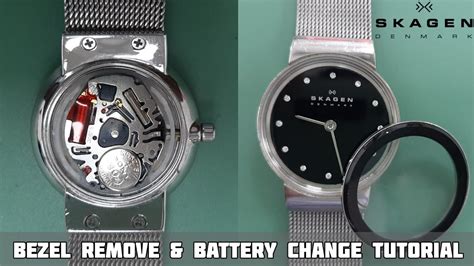 how to replace watch battery skagen